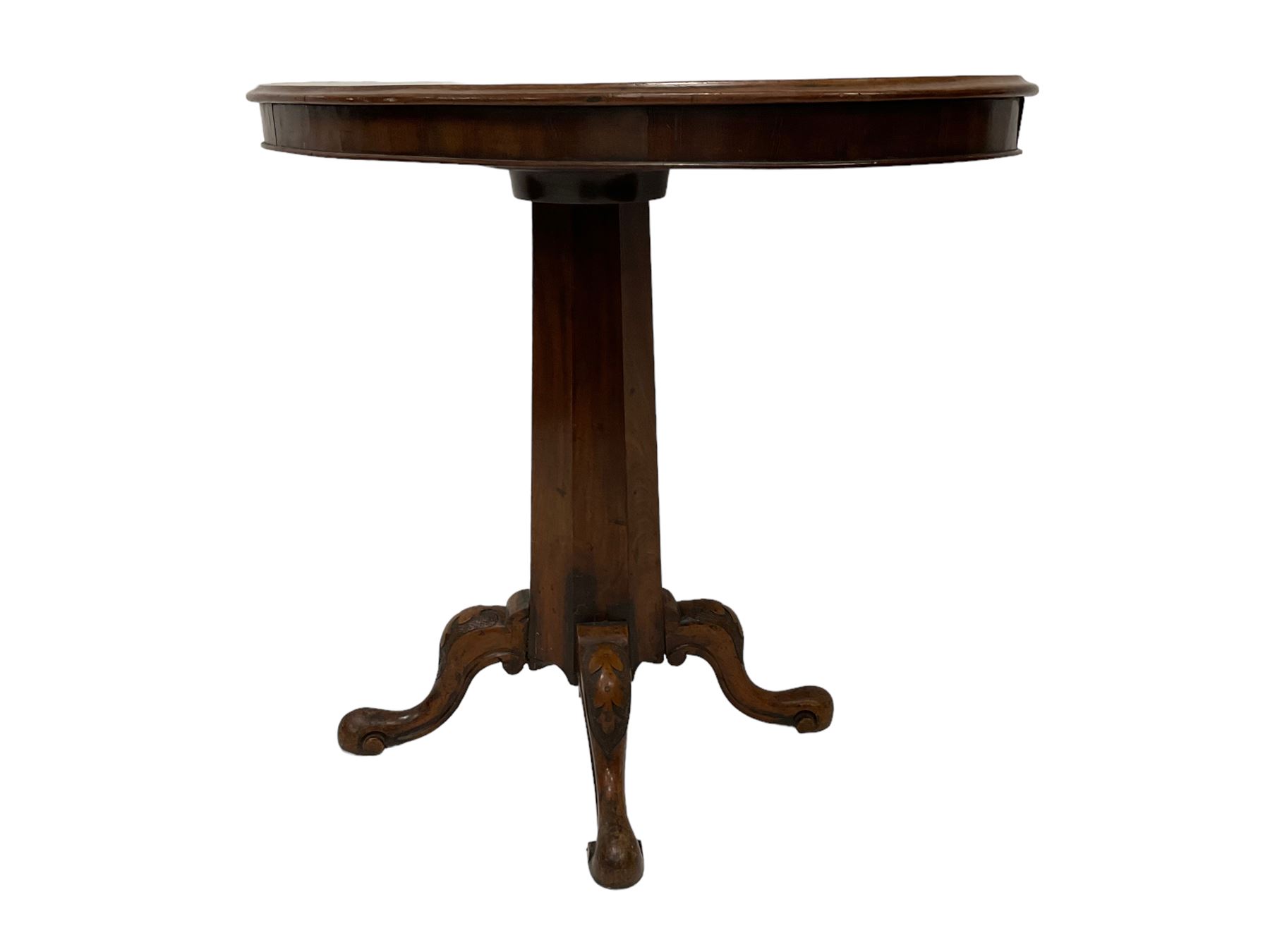 Victorian mahogany occasional table - Image 5 of 6