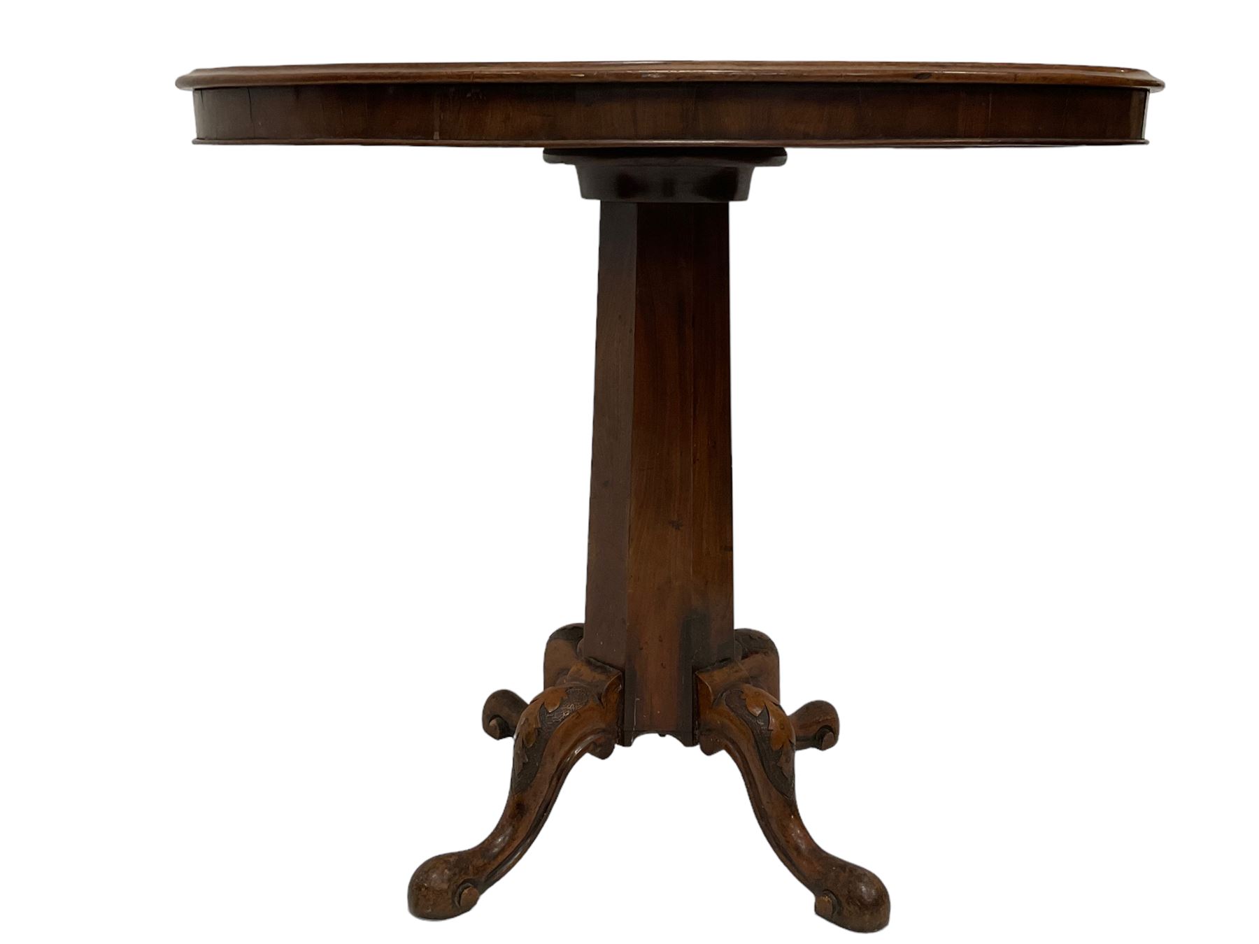 Victorian mahogany occasional table - Image 2 of 6