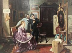 After Louis Galliac (French 1849-1934): A Portrait Commission
