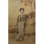 Attrib. George Richmond (British 1809-1896): Full Length Portrait of a Young Gentleman