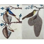 English School (19th century): Birds in Tree