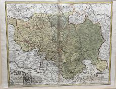 Johann Georg Schreiber (German 1676-1750): 'Lusatiae Superioris'