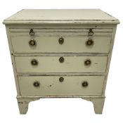 Georgian design painted mahogany bachelor's chest