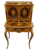 Early 20th century inlaid Kingwood Bonheur de jour