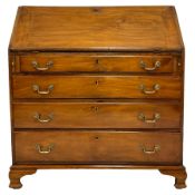 George III mahogany bureau