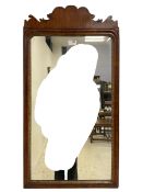 George III mahogany framed wall mirror
