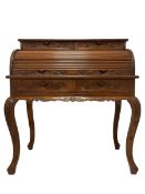 French design hardwood writing desk