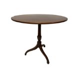 George III mahogany tilt-top occasional table