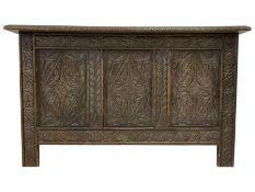 17th century design oak coffer or chest