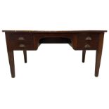 Early 20th century mahogany Ministry of Defence kneehole desk