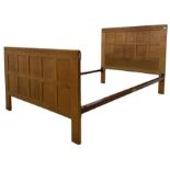 Mouseman - 4' small double bedstead