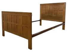 Mouseman - 4' small double bedstead