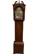 Johnathan Storr of York - late 18th century 30hr oak longcase clock c 1790