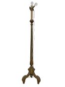 Early 20th century Italian design giltwood standard lamp