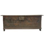 18th century oak coffer or chest