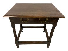 18th century oak side table