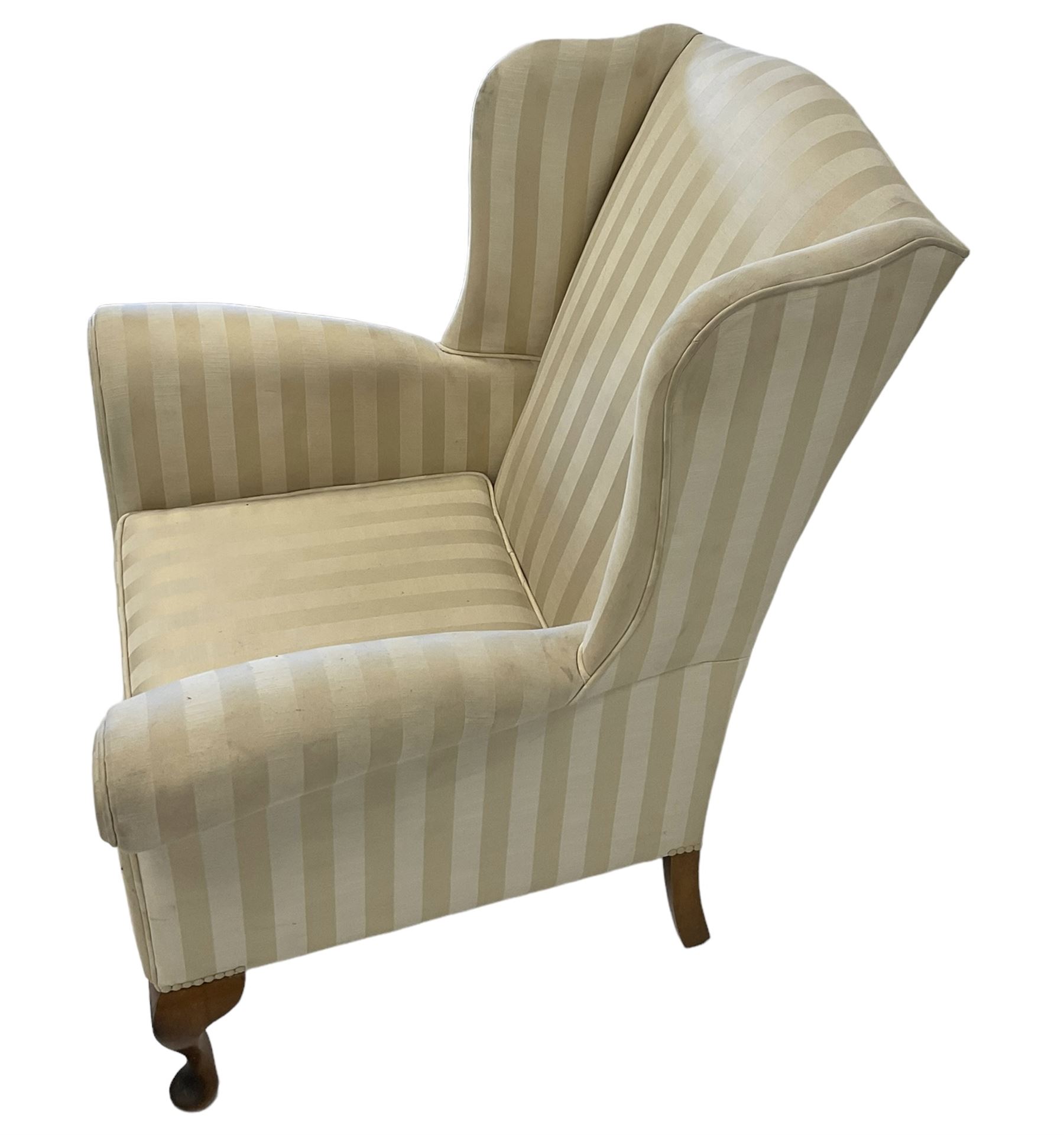 George III design wingback armchair - Image 4 of 5