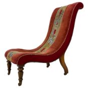 William IV rosewood framed drawing room chair