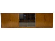 Phoenix Galleries Criterion - set three mid-20th century oak office cabinets