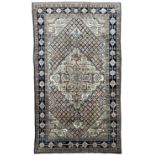 Persian Hamadan blue and sage green ground rug