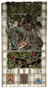 Late 19th century church stained and leaded glass window