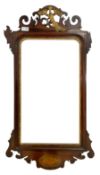 Georgian design mahogany fretwork mirror