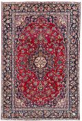 Persian red ground Kashan rug