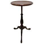 Georgian III design mahogany tripod wine table