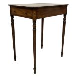 George III inlaid mahogany side table
