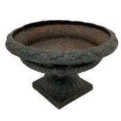 Early 19th century cast iron kylix garden urn