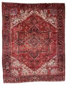 Persian Hamadan red ground rug