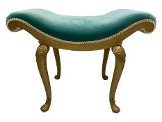 French style gilt dressing table or window stool