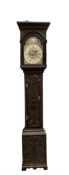 Henry Hindley of York - carved oak 8-day longcase clock c1740