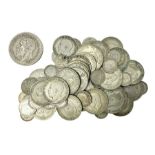 Approximately 380 grams of Great British pre 1947 silver coins including King George V 1935 crown