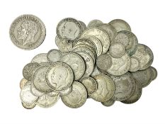 Approximately 380 grams of Great British pre 1947 silver coins including King George V 1935 crown