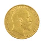 King Edward VII 1907 gold full sovereign coin