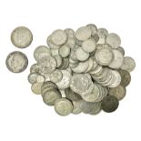 Approximately 1100 grams of Great British pre 1947 silver coins