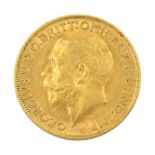 King George V 1911 gold full sovereign coin