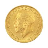 King George V 1913 gold full sovereign coin