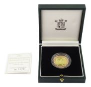 Queen Elizabeth II 2001 Wireless Bridges the Atlantic gold proof two pound coin