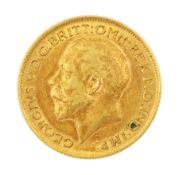 King George V 1912 gold full sovereign coin