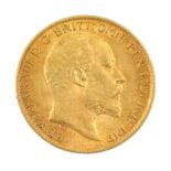 King Edward VII 1906 gold half sovereign coin