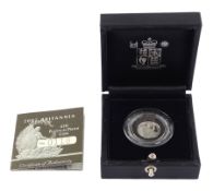 Queen Elizabeth II 2007 ten pound platinum proof Britannia coin