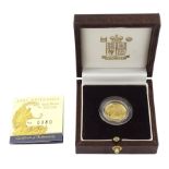Queen Elizabeth II 2007 gold proof one tenth ounce Britannia coin