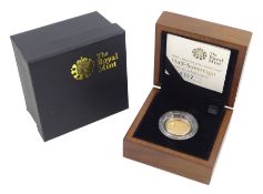 Queen Elizabeth II 2008 gold proof half sovereign coin