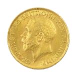 King George V 1913 gold full sovereign coin