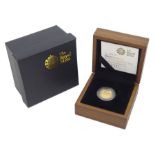 Queen Elizabeth II 2009 gold proof one tenth ounce Britannia coin