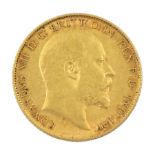 King Edward VII 1909 gold half sovereign coin