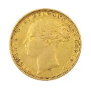 Queen Victoria 1875 gold full sovereign coin