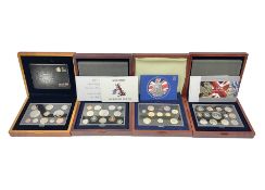 Four The Royal Mint United Kingdom executive proof coin collections